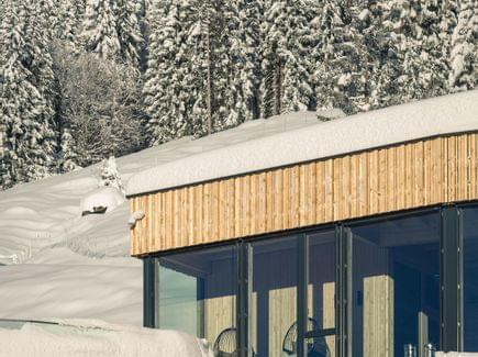 Sustainability Hotel im Allgäu - Torghele's Wald + Fluh - Außenansicht Winter
